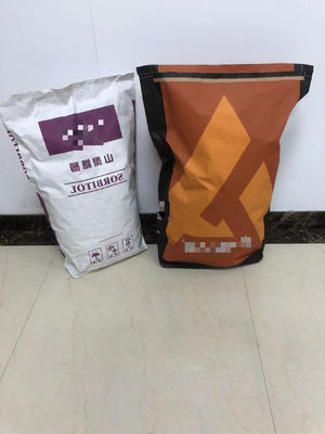 Bolsas de papel industriales ecológicas con sellado adhesivo de fondo de pellizco y tamaño personalizado para envases de alimentos