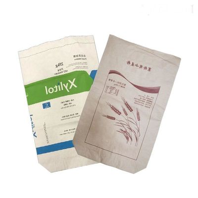 Calidad alimenticia Bolsas de papel de sellado térmico Embalaje Leche en polvo Harina Aditivos alimenticios