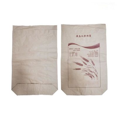 Bolsa de papel de pared múltiple sellada térmicamente para envases de alimentos