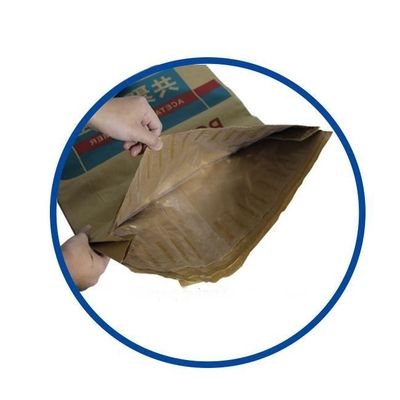 Bolsa de papel de pared múltiple sellada térmicamente para envases de alimentos