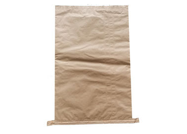 Sacos de papel de Kraft abiertos cosidos del pienso de las bolsas de papel de Multiwall de la boca de la categoría alimenticia