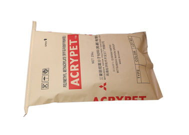 Sacos de papel de Kraft abiertos cosidos del pienso de las bolsas de papel de Multiwall de la boca de la categoría alimenticia