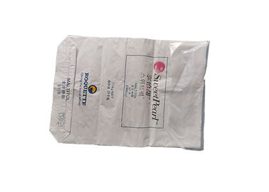 Bolso de empaquetado de papel inferior plano de encargo de 15 kilogramos Kraft para el arroz de la harina
