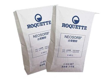 Capacidad personalizada Bolsas de embalaje de papel kraft industrial blanco o marrón