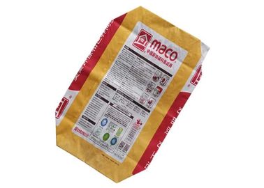 Bolsas de papel pegadas saco de encargo 40kg resistente de Multiwall de la válvula de la válvula del cemento