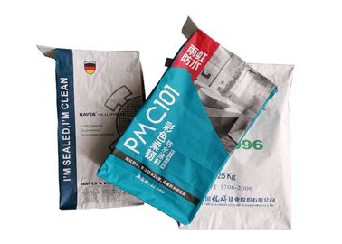 Fácil de abrir adhesivo pegada blanco y relleno de la teja de las bolsas de papel de Multiwall de la válvula de Brown