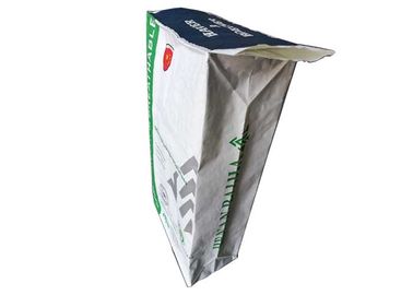 Fácil de abrir adhesivo pegada blanco y relleno de la teja de las bolsas de papel de Multiwall de la válvula de Brown