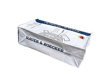 Bolsas de papel de múltiples capas de Kraft de la categoría alimenticia de las bolsas de papel de la buena de la estabilidad parte inferior blanca del cuadrado