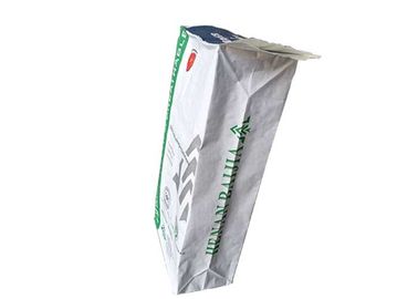 Bolsas de papel de múltiples capas de Kraft de la categoría alimenticia de las bolsas de papel de la buena de la estabilidad parte inferior blanca del cuadrado