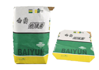Bolsas de papel pegadas alta estabilidad de la parte inferior del bloque de la prenda impermeable de las bolsas de papel de Multiwall de la válvula