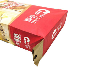 Estabilidad portadora fuerte de empaquetado de las bolsas de papel del cemento de los materiales de construcción buena