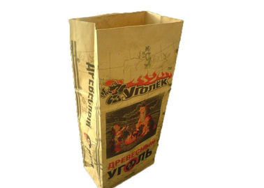 Bolsas de papel inferiores cuadradas de Multiwall 2 manejan/3 capas a prueba de humedad amistoso reciclable de Eco