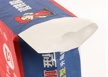 Resbalón de empaquetado de papel del bolso del cemento de las bolsas de papel de la parte inferior plana de la construcción no fácil llevar