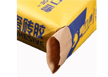 Buenas bolsas de papel de Multiwall Kraft de la resistencia de desgaste de las bolsas de papel industriales de Multiwall