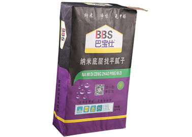 Embalaje adhesivo de Multiwall Kraft de 2/3 capa de la teja inferior cuadrada de las bolsas de papel 20kg 25kg