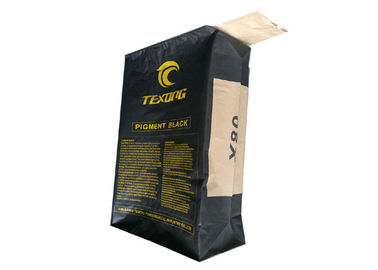 Bolsas de papel de la válvula de Multiwall Kraft para empaquetar el material químico 20kg 25kg 50kg
