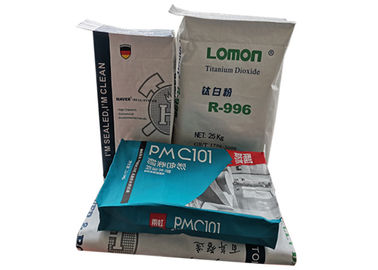 Aplicaciones agrícolas químicas del producto lácteo de la parte inferior plana de las bolsas de papel de la válvula de la boca del canalón