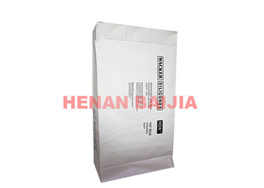 Buen portador fuerte de la estabilidad 25kg 30kg 50kg de las bolsas de papel industriales inferiores cuadradas