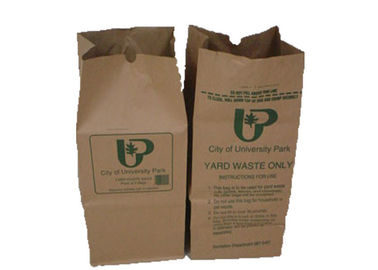 Abra las bolsas de papel de Multiwall Kraft de la boca, empaquetado plegable degradable del bolso de basura