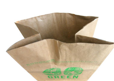 Embalaje abierto cosido espesado doble de la hoja de la basura de la yarda de las bolsas de papel de Multiwall de la boca