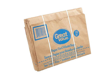 Rechace el césped de las bolsas de papel del césped de Multiwall Kraft de la basura y los bolsos de empaquetado de las hojas