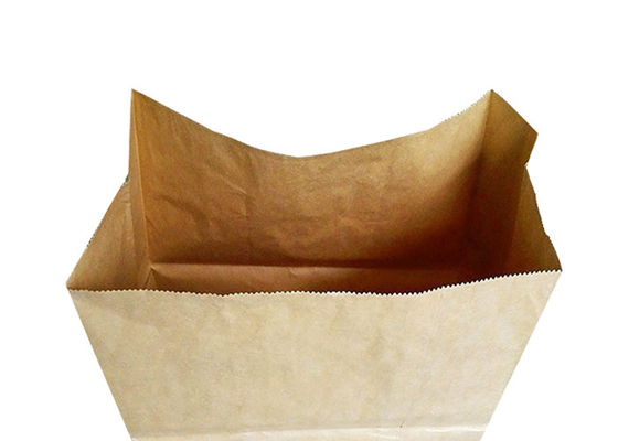 Bolsas de papel abiertas del césped del papel de la boca 300x400x900m m y del césped de Multiwall Kraft de la basura