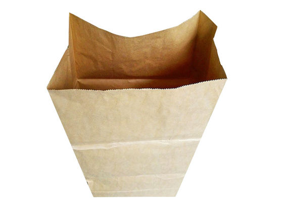 Bolsas de papel abiertas del césped del papel de la boca 300x400x900m m y del césped de Multiwall Kraft de la basura
