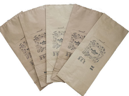 7 bolsas de papel de impresión de Multiwall de la basura de la cocina del color 80g/M2