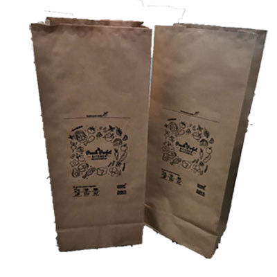 bolsas de papel pegadas a prueba de humedad del césped de Multiwall de la válvula de 50kg 60gsm