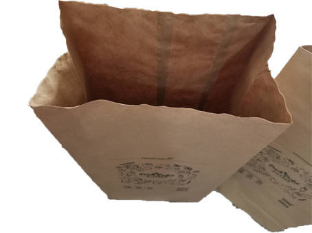 bolsas de papel pegadas a prueba de humedad del césped de Multiwall de la válvula de 50kg 60gsm