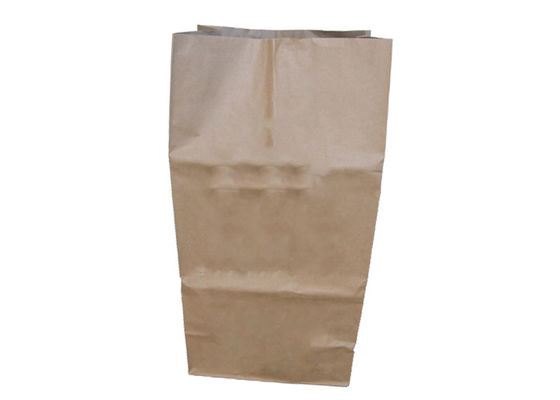 Las hojas rechazan las bolsas de papel del césped de 3 capas 25kg Multiwall Kraft