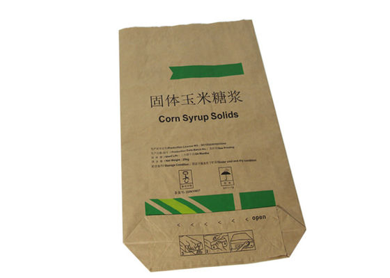 Empaquetado higiénico modificado para requisitos particulares de las bolsas de papel de Multiwall Kraft del diseño