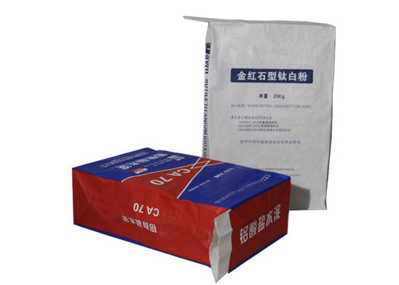 bolsas de papel de gran tamaño de 25kg Multiwall Kraft para empaquetar el material químico