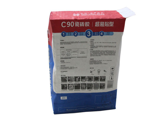 20KG 25KG pegó el mortero del cemento de la industria química de las bolsas de papel de Multiwall Kraft de la válvula