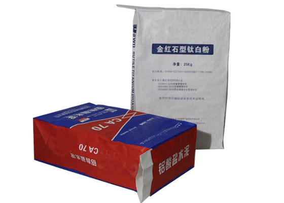 los bolsos pegados de papel de la válvula de 120g/M2 Kraft cementan los bolsos de empaquetado para el yeso del yeso