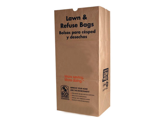 10 bolsos grandes de la hoja del papel de 30 galones de las bolsas de papel de Multiwall Kraft de la cuenta