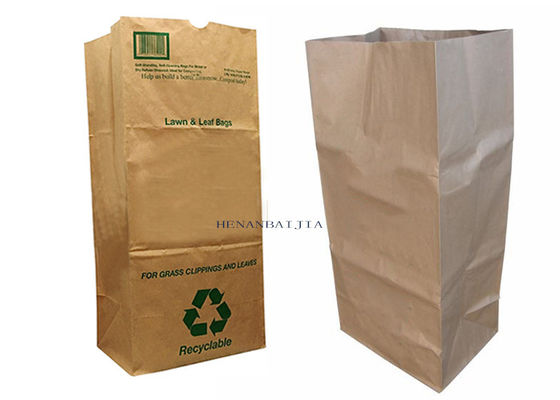 La extra grande 70g se levanta bolsos de basura del césped y de la hoja de Multiwall de la bolsa de papel del césped