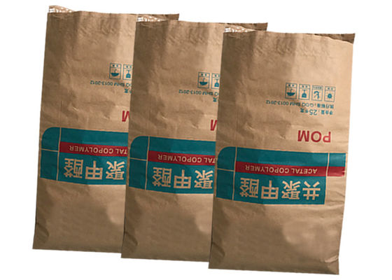 Protección de la humedad de las bolsas de papel 10kg 25kg 50kg de Multiwall Kraft de la harina de trigo