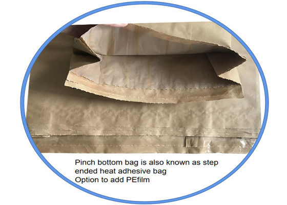 Categoría alimenticia bolsas de papel de 25 kilogramos Multiwall para la harina de pan de empaquetado