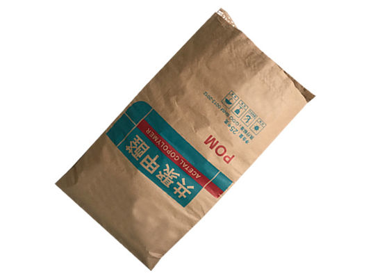 bolsas de papel abiertas cosidas mecanismo Kraft de Multiwall de la boca 25kg