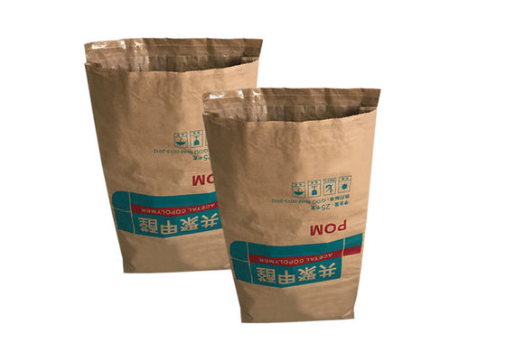 bolsas de papel abiertas de la boca 60g-120g/M2 para el cemento que empaqueta la boca trapezoidal