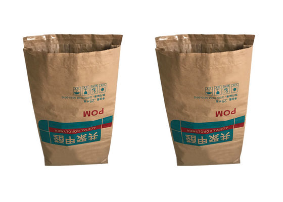El material de construcción 120gsm soldó las bolsas de papel en caliente con la parte inferior del pellizco