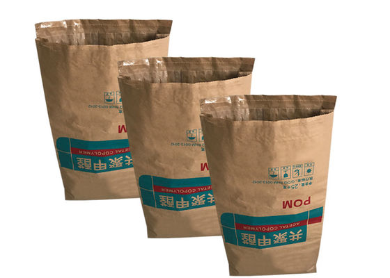 El almidón 25kg 50kg de la alimentación soldó la boca abierta trapezoidal de las bolsas de papel en caliente