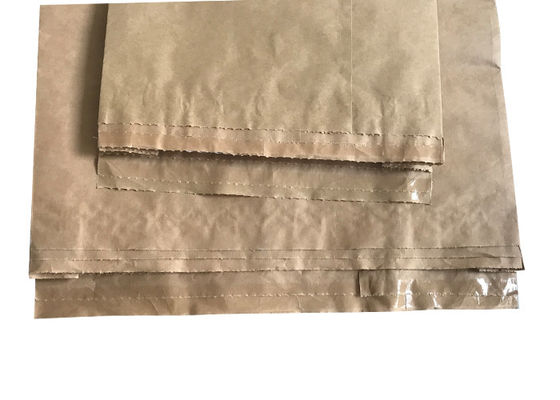 impresión abierta cosida 20kg de Flexo de las bolsas de papel de Multiwall de la boca 10kg