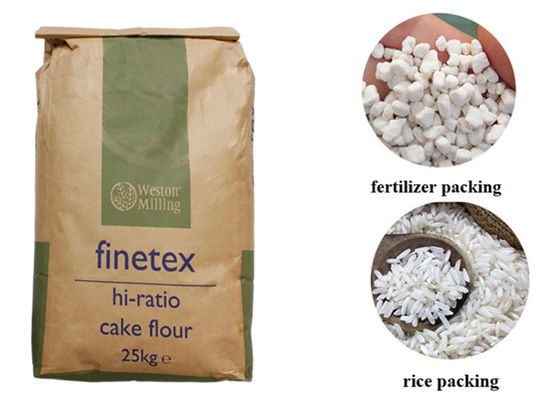 bolso de papel del pienso de 40kg 50kg para la alimentación Cat Litter Seed For Bird del perro