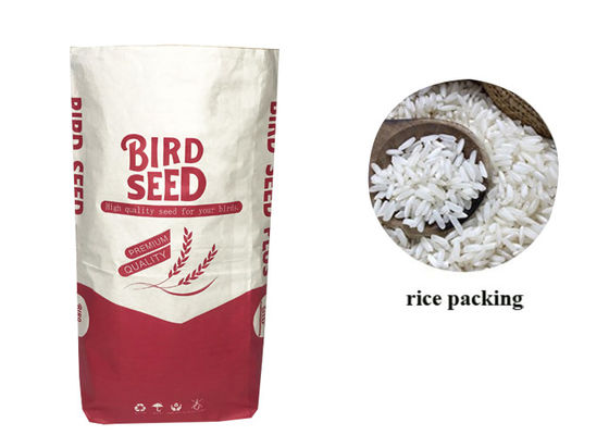 empaquetado de Cat Litter Animal Feed Seed del bolso de alimentación del perro del papel 1-4ply