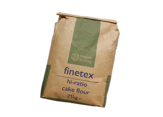 Bolsas de papel de la capa doble 25kg Multiwall Kraft para Cat Litter Animal Feed Packaging