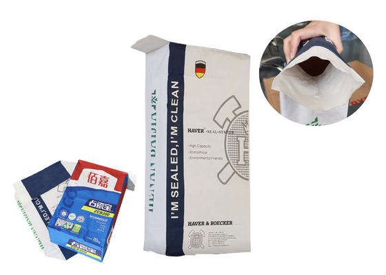 Bolsas de papel de Multiwall Kraft de la categoría alimenticia para la harina que empaqueta 5Kg 10kg 20kg