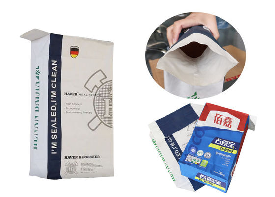 20kg 25kg pegó el almidón de papel Sugar Packaging Paper Sack del bolso de la válvula de Kraft