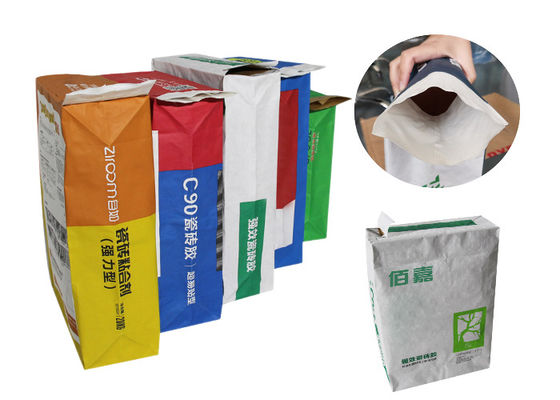 20kg 25kg pegó el almidón de papel Sugar Packaging Paper Sack del bolso de la válvula de Kraft